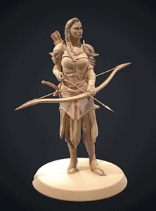 3d Model of a Female Elf Ranger