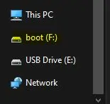 New drive in file explorer
